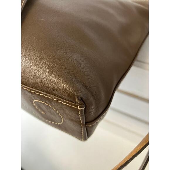 BRIGHTON C813296 SMALL BROWN LEATHER HEART CROSSBODY BAG - Picture 12 of 16